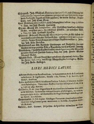 Libri Medici Latini.