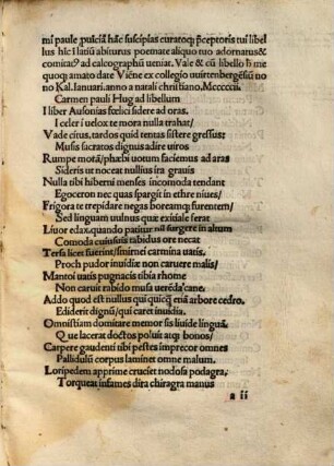 Bartholomeo Coloniensis Poetae & Oratoris Clarissimi Epistola Mythologica : Plerisq[ue] lepidissimis sententiis ad co[m]munem sermonu[m] usum & Lingue uitiligines repurgandas acco[m]modatissimis referta ...