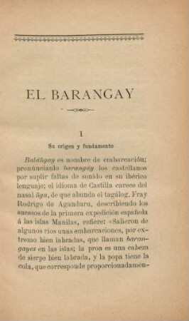 I. Su origen y fundamento
