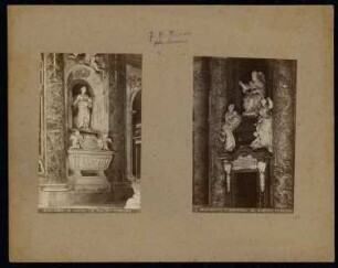 Petersdom (San Pietro in Vaticano), Rom: Grabmal Mathilde von Tuszien (Bernini) und Grabmal Papst Innocenz XII (Filippo della Valle)