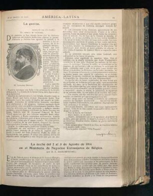 La guerra. : El crimen se consumó. [Artículo de "Les Annales", Agosto 9 de 1914.]