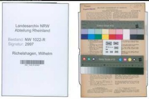 Entnazifizierung Wilhelm Richelshagen , geb. 03.12.1881 (Postbeamter)