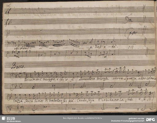 Recitativo: Benedetto il meriggio e chi lo fè