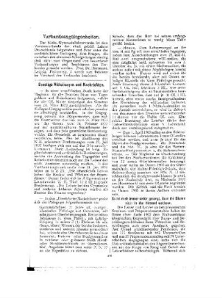 Sonstige Mitteilungen und Nachrichten