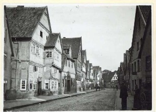 Blick in die Krumme Straße Richtung Bruchstraße. Sammlung Pecher