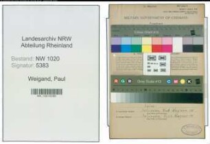 Entnazifizierung Paul Weigand , geb. 08.02.1899 (Vernickler)