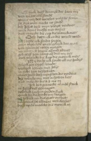 Lied 'Druck heeft bevangen dat harte myn' (unvollst., Fortsetzung 3v)