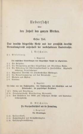 Uebersicht über den Inhalt des ganzen Werkes