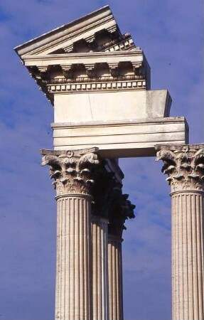 Xanten - Römischer Tempel : Reste eines römischen Tempels. Aufgenommen in Xanten 2001