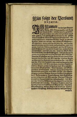 Nun folgt der Verbuntz Briede