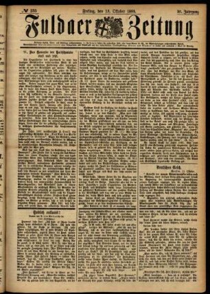 Ausgabe vom Freitag, den 13. Oktober 1893.
