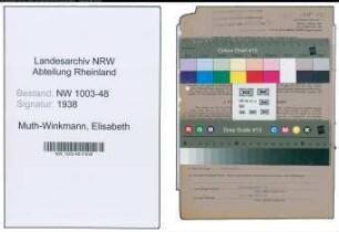 Entnazifizierung Elisabeth Muth-Winkmann , geb. 29.05.1914 (Lektorin)