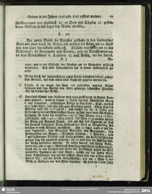 §. 32. [Einmarsch der von dem Könige von Preussen selbst commandirten Armee in Böhmen]