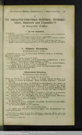 F. Die evangelisch-lutherischen Geistlichen, Kirchschullehrer, Kantoren, Organisten und Kirchner im Königreiche Sachsen