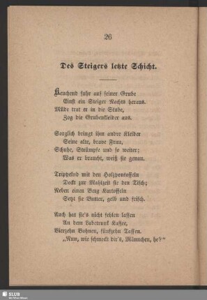 Des Steigers letzte Schicht