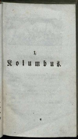 I. Kolumbus.