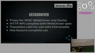 Firefox: The Puppet Show: Automating Firefox with WebDriver using Selenium and GeckoDriver