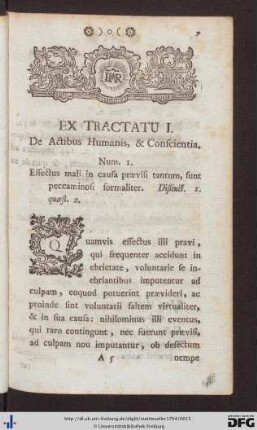 Ex Tractatu I.