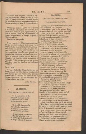 Recuerdo. : [Poesía] - Traducción