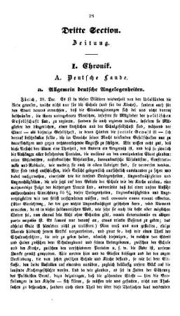 Zeitung : dritte Section
