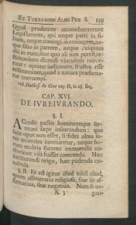 Cap. XVI. De Iureiurando