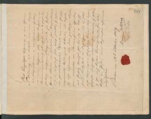 Brief von Ludwig Rellstab an Ferdinand Möhring