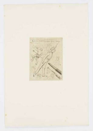 Eaux-fortes et Distiques, Blatt 1 der Folge "Prussiens chez nous"