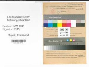 Entnazifizierung Ferdinand Snoek , geb. 31.01.1911 (Angestellter)