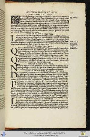 Epistolae Senecae et Pauli.
