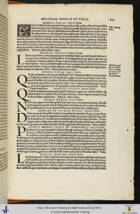 Epistolae Senecae et Pauli.