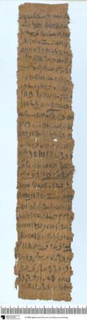 Demotischer Papyrus, Hochformatbrief (Korrespondenz Hor-Tefnacht mit Eschnumpameter)