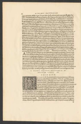 C. Plinii Secundi Naturalis Historiae Liber III