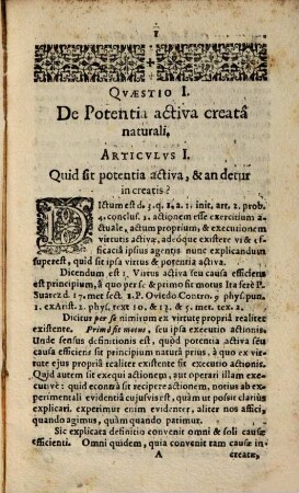 Dispvtatio IV. Philosophica De Potentia Activa
