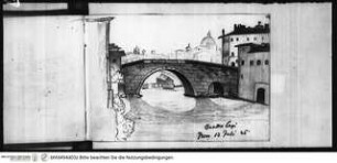 Skizzenbuch Latium, Ansicht des Ponte Quattro Capi