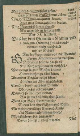 Das XI. - XV. Capittel.