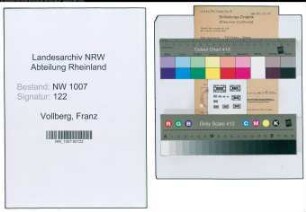 Entnazifizierung Franz Vollberg , geb. ()