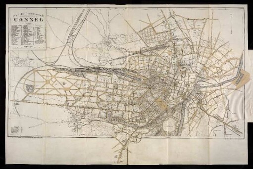 Plan der Residenzstadt Cassel