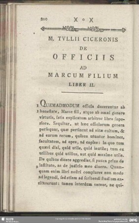 De Officiis Ad Marcum Filium Liber II