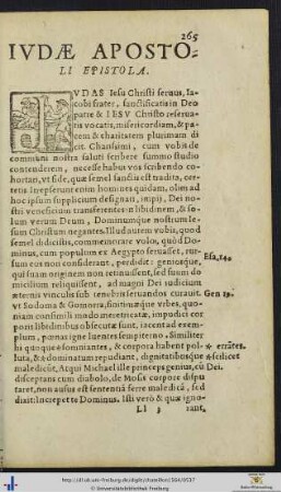 IUDÆ APOSTOLI EPISTOLA