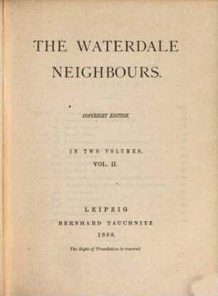 The waterdale neighbours. 2