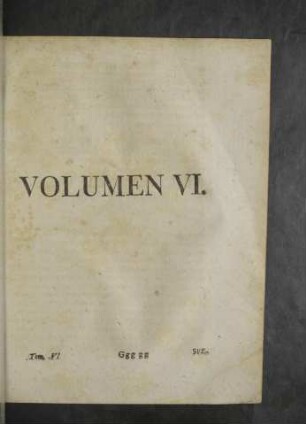 Volumen VI.