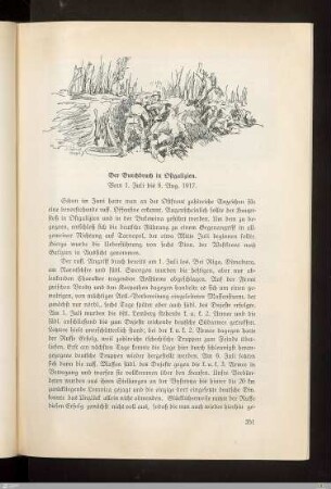 Der Durchbruch in Ostgalizien