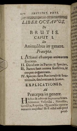 Liber Octavus. De Brutis.