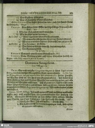 Dominica Sexagesimae. Luc. VIII, 4 - 15.