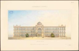 Kollegiengebäude der Kaiser-Wilhelm-Universität Straßburg Wettbewerb: Ansicht