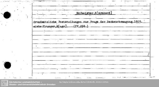 Hofmeister, Bernhard