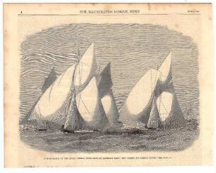 Sailing-Match of the Royal Thames Yacht Club on Saturday last: The Yachts off Thames Haven