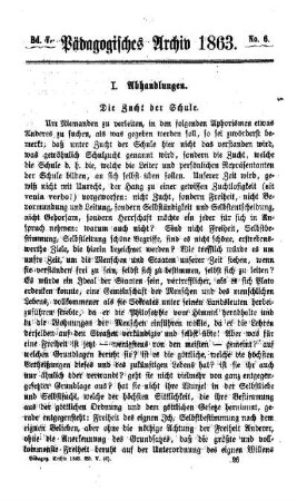 Die Zucht der Schule