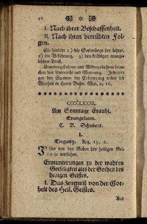CCCCLXXXI. Am Sonntage Exaudi. Evangelium.