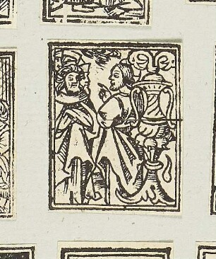 Christus, aus: "Biblia cum concordantijs veteris et noui testamenti et sacrorum canonum", Lyon 1520